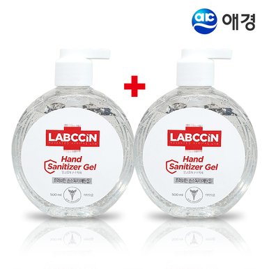 랩신 프레쉬한 새니타이저겔 손소독제 500ml 2개묶음