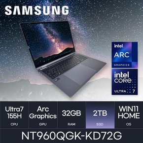 전자 갤럭시북4 프로360 NT960QGK-KD72G(SSD 2TB)