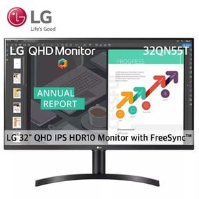 32인치 QHD IPS 사무용 모니터 75Hz 32QN55T 리퍼