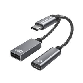 USB C타입 OTG PD 60W 고속 충전 듀얼 젠더 TA2Q (WCD611E)