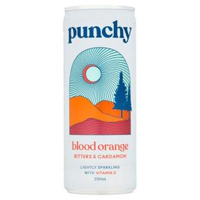 [해외직구] Punchy 펀치 블러드 오렌지 비터즈 카다멈 250ml 6캔