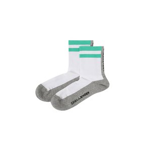 공용 라인 포인트 중목 골프 양말 라이트그린_CHC1MSO0696LN