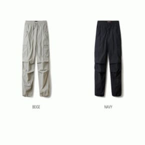 공용 와이드 나일론 카고 팬츠 / Wide Nylon Cargo Pants_A WHTAE2411U