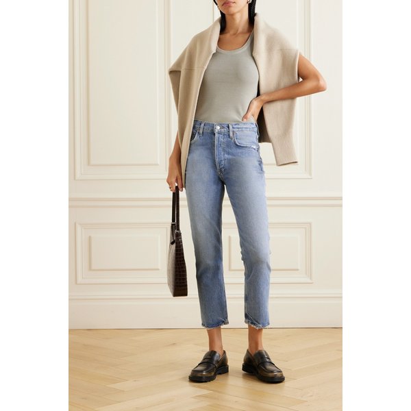 라일리 크롭 하이웨이스트 스트레이트 진 1647597321829657