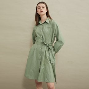 Gloss shirt dress Khaki