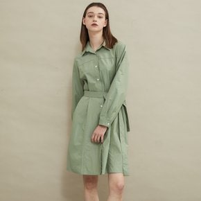 Gloss shirt dress Khaki