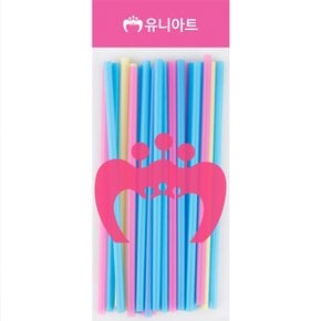 1000 일자빨대 7mm_파스텔혼합