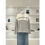 [여주점] 여성 라운드넥 스트라이프 티셔츠 (L262MSM034)
