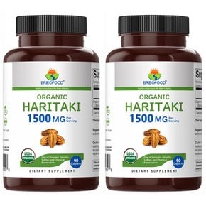 브리에오브푸드 가자나무 추출물 1500mg 90정 2개 Organic Haritaki