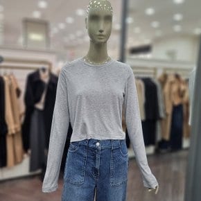 뉴 스칼렛 저지 크랍 티셔츠 (SATS07411 멜란지그레이,그레이)