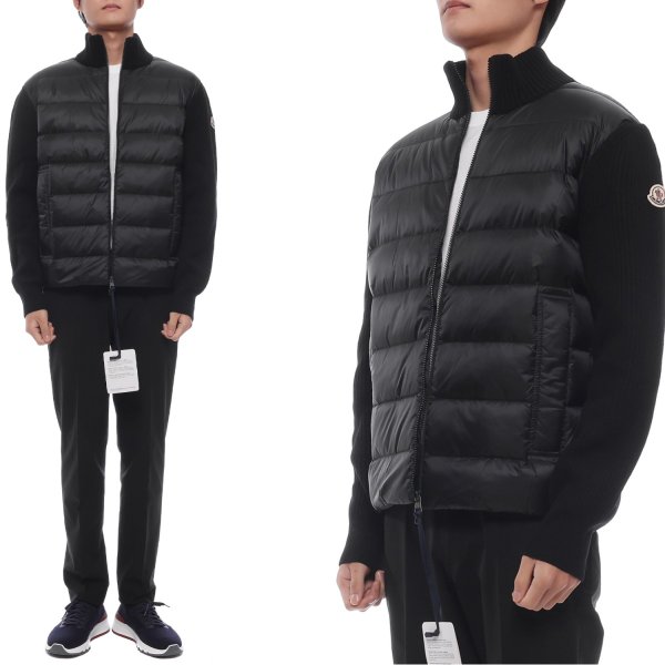 [부산점] 25FW 남성 울 캐시미어 믹스 점퍼 (9B00051 M4281 999 25F)