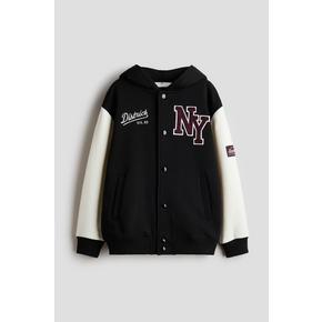 스웨트 베이스볼 재킷 블랙/NY 1345612001
