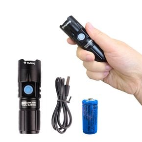 초고광도 랜턴 충전식 USB 다기능 led 손전등 휴대용 후레쉬 써치라이트