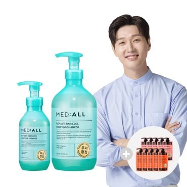 메디올 퓨리파잉 청정강화 샴푸 720ml + 300ml + 샴푸 60ml 10장