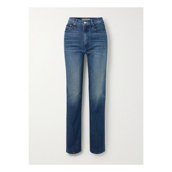 더 램블러 집 하이라이즈 와이드 진 미드 데님 1647597349715518