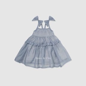 mini 오네뜨 슬리브리스 원피스 ㅡ 블루