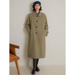 LS_Long lapel trench coat_KHAKI