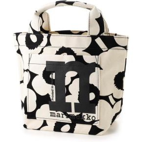 일본 마리메꼬 에코백 Marimekko Mono Mini Tote UNIKKO Womens Bag 블랙 x cotton 1631115