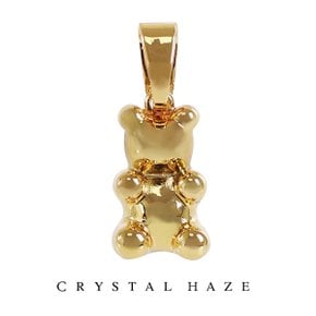 [정품] 크리스탈 헤이즈 Golden Nostalgia Bear Pendant - Golden (GNB-Golden)