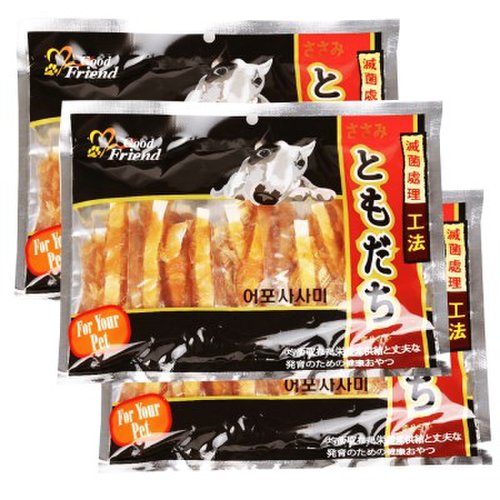 토모다찌 강아지간식 어포 사사미 380g x 3개 3