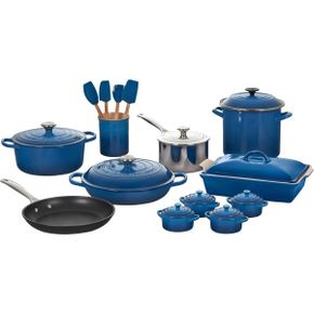 영국 르쿠르제 무쇠냄비 Le Creuset 20 Piece Mixed Material Set Marseille 1632428