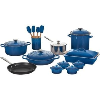  영국 르쿠르제 무쇠냄비 Le Creuset 20 Piece Mixed Material Set Marseille 1632428