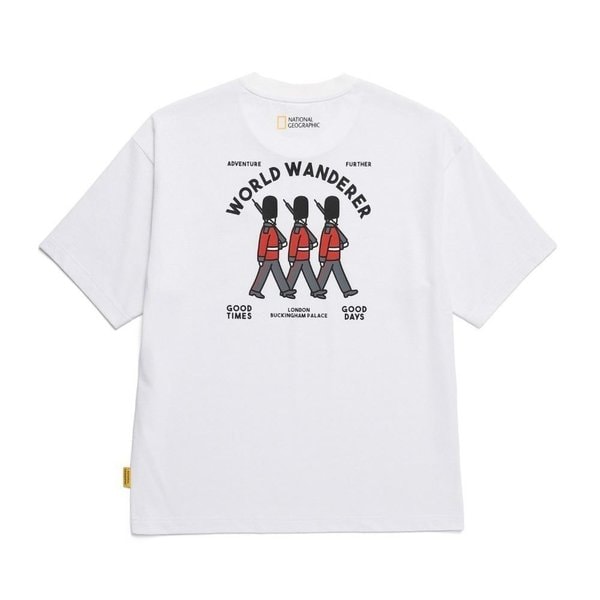 [부산점] N252UTS111 010 내셔널지오그래픽 오비스 유니 WANDERER 그래픽 세미오버핏 반팔 티셔츠