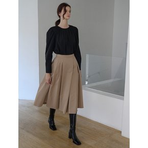 [24FW] Lautre Diana Beige flare skirt