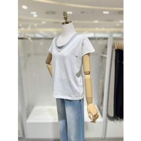 [AK수원점] [밸리걸] 배색 레이어드 티셔츠 504750