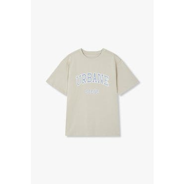 GCUT [지컷25S/S]레터링 프린트 오버 핏 티셔츠(7255240114)