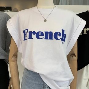 [와따상회] 프렌치 반팔 티셔츠/반팔셔츠/데일리 티셔츠