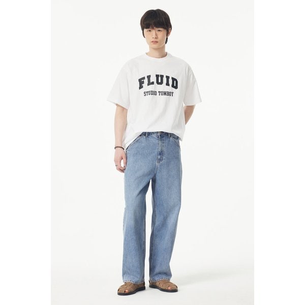 [리오더 입고][MEN] 노턱 와이드 데님 팬츠 9155262173151