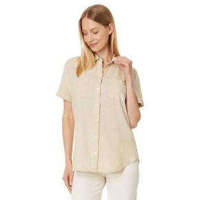 5008235 Tommy Hilfiger Solid Linen Blend Camp Shirt