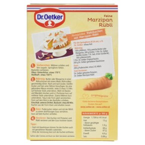 Dr. Oetker 닥터 외트커 베이킹용 데코 마지판 당근 42g