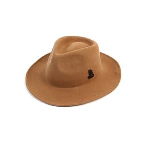 V Wire Beige Wool Fedora 울페도라