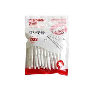 30P 위생캡 치간치솔 I형 SSSS 0.4mm 치간칫솔0.4mm 치실 칫솔 치간칫솔SSSS I타입 치간솔