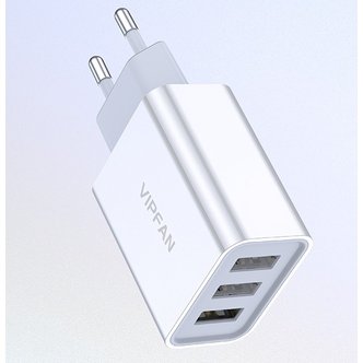  VIPFAN K3 3.4A USB 3구 멀티 동시충전 가정용 충전기 / 케이블 별매형