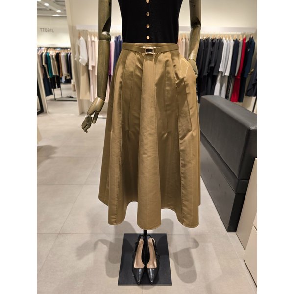 [파주점] 새틴 무드 핀턱 A라인 스커트 JS2A0SK053