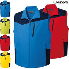 [랜더스]심플 배색 레저/등산 우븐 조끼 LD755/다양한 색상의 단체복/작업용 조끼~