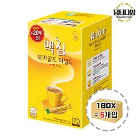 탕비실 맥심 모카골드 마일드 커피믹스 150스틱 1BOX 손님대접 (6개입)