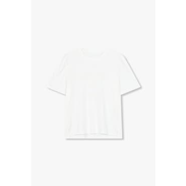 GCUT [지컷25S/S]퍼프 슬리브 레터링 티셔츠(7295240103)