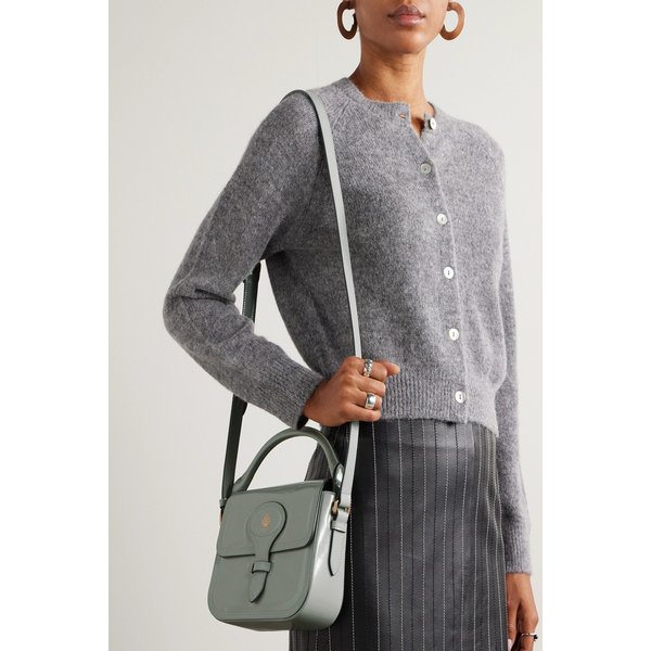 베켓 플랫 미니 글로스 가죽 토트백 46376663162837423