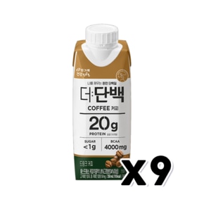 빙그레 더단백 커피 멸균팩 프로틴음료 250ml x 9개