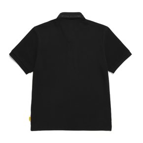N242UPL920 카리디 피케 반팔 티셔츠 CARBON BLACK