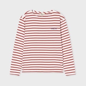 Boat Neck Stripe T-shirt  WHLSG2321F