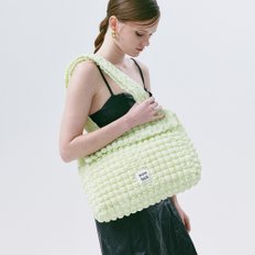 Croiffle shoulder bag_lime yellow