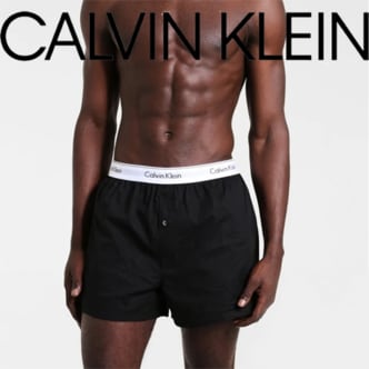 Calvin Klein MODERN STRETCH COTTON 박서 트렁크 NB1396 블랙