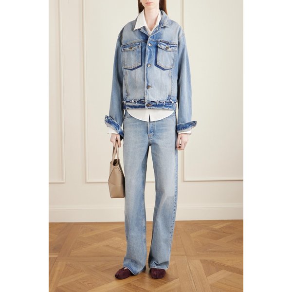 디스트레스드 데님 재킷 라이트 데님 46376663162948649