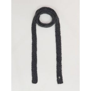 Angora Long Muffler_Charcoal