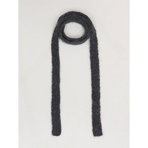 Angora Long Muffler_Charcoal